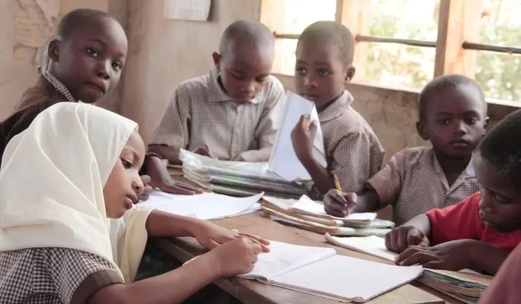 Students in a mother tongue class